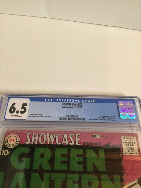 Showcase 23 CGC 6.5 Off-White Pages Second Appearance Of Hal Jordan