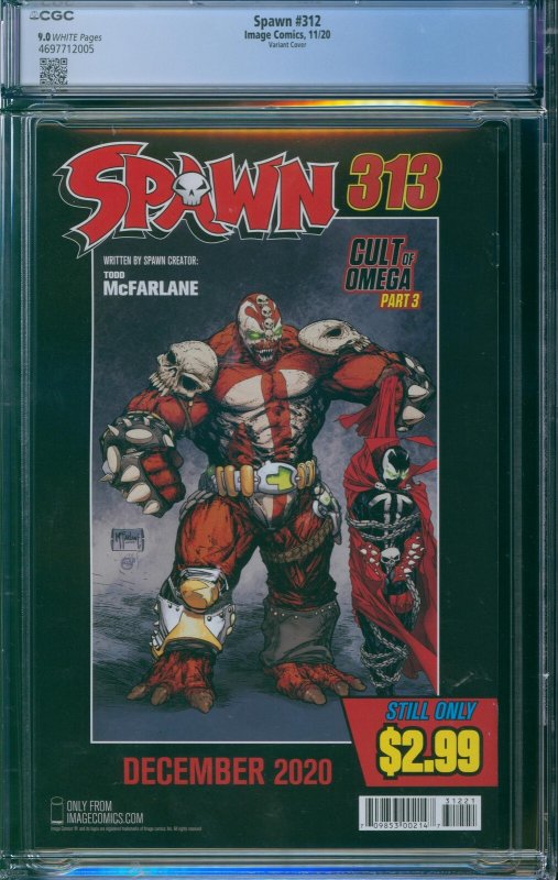 Spawn #312 CGC 9.0 Variant Cover - Amazing Spider-Man #700 Variant Homage