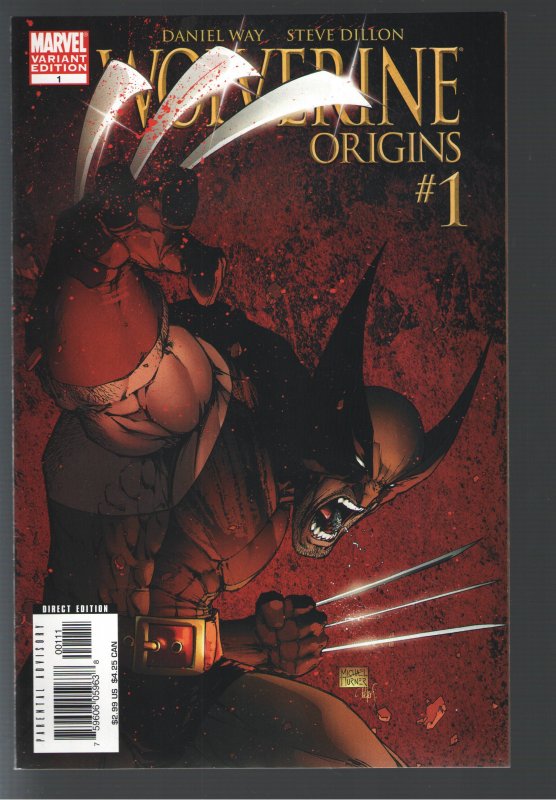 WOLVERINE ORIGINS #1 NM 2 COVERS a) REG and b)TURNER VARIANT COVER!
