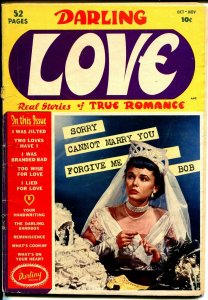 Darling Love #1 1949-Close-Up-Bride cover-violence-emotion-rare-1st issue-G+
