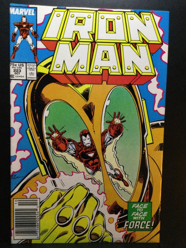 Iron Man #223 Newsstand Edition (1987)