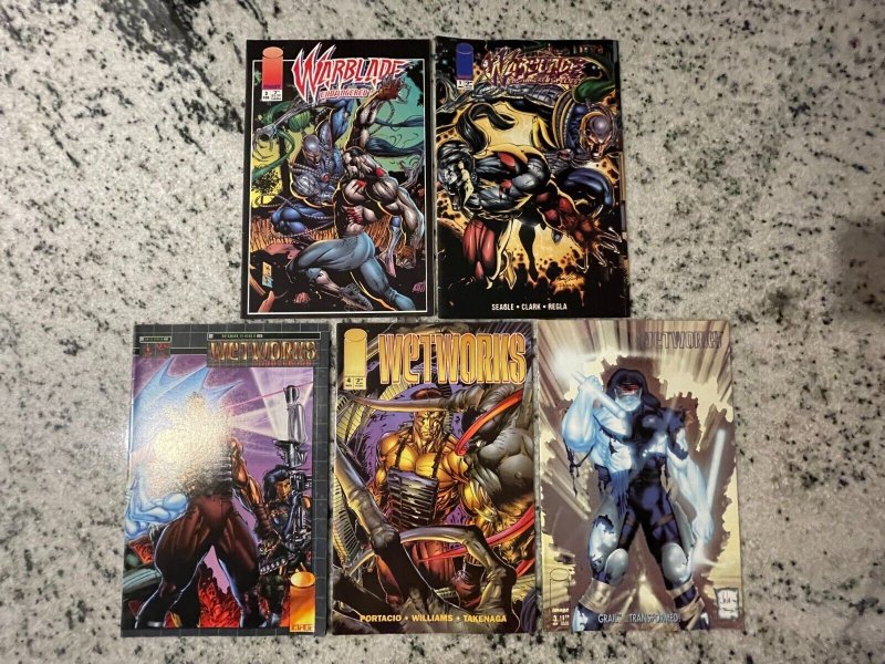 5 Image Comics Wetworks 3 4 1 Sourcebook + Warblade 1 2 Endangered Spec 21 J812