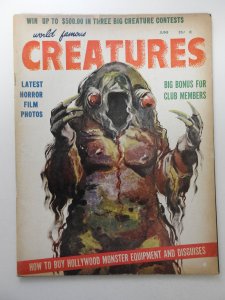 World Famous Creatures #4 (1959) Rare Monster Magazine! VG Condition!