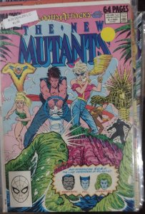 NEW MUTANTS  annual  #5 1989 marvel  LIEFELD atlantis attacks  S U R F  KEY