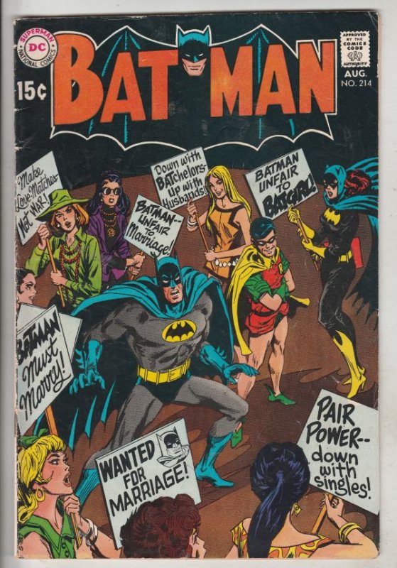 Batman #214 (Aug-69) FN+ Mid-High-Grade Batman