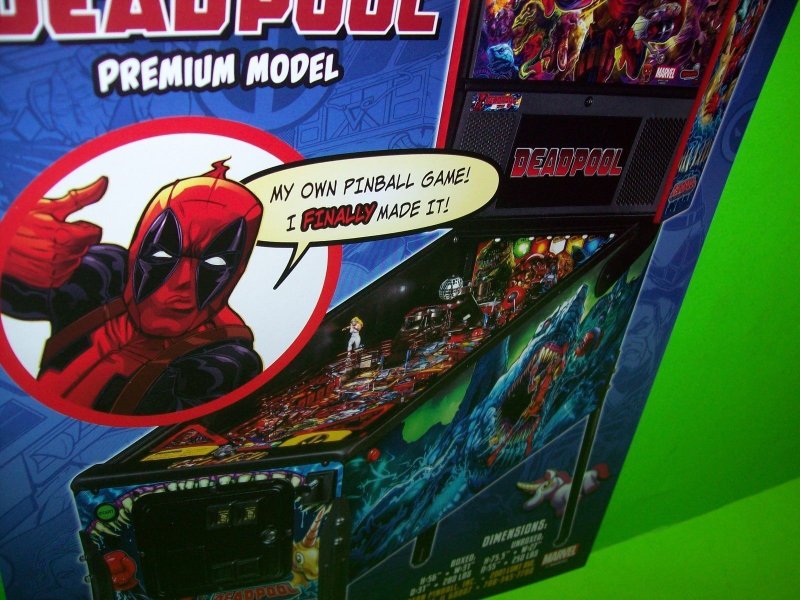 Dead Pool Premium Model Pinball Flyer Marvel Comic Superhero Art Print