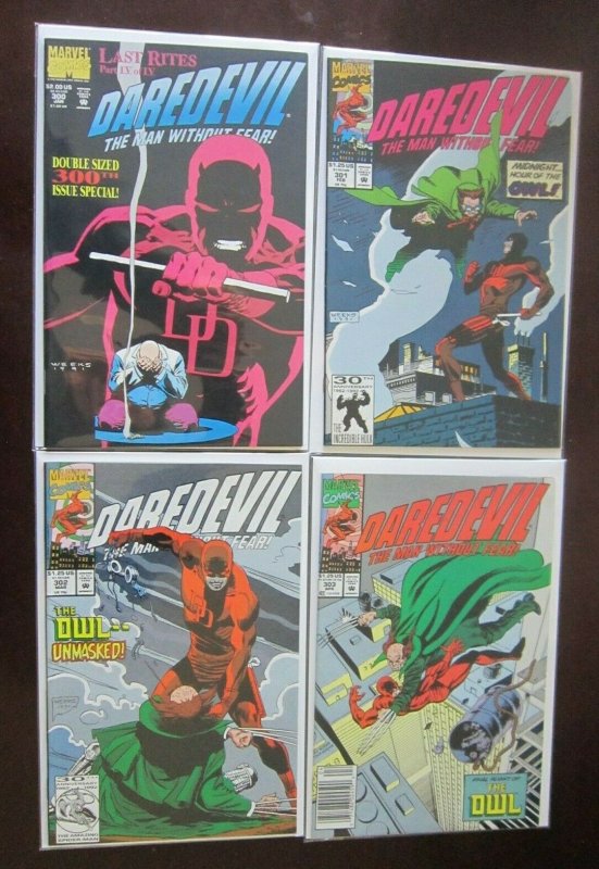 Daredevil comic lot from #300 end #342 all 27 different books 8.0 VF (1992)