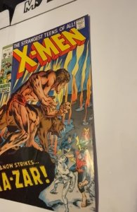 The X-Men #62 (1969) Now Strikes Kazar cover indent/Creae