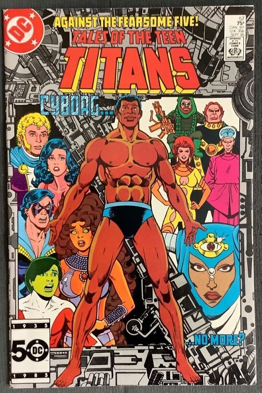 Tales of the Teen Titans #57 (1985, DC) 1st Full Appearance of Jinx.  NM-
