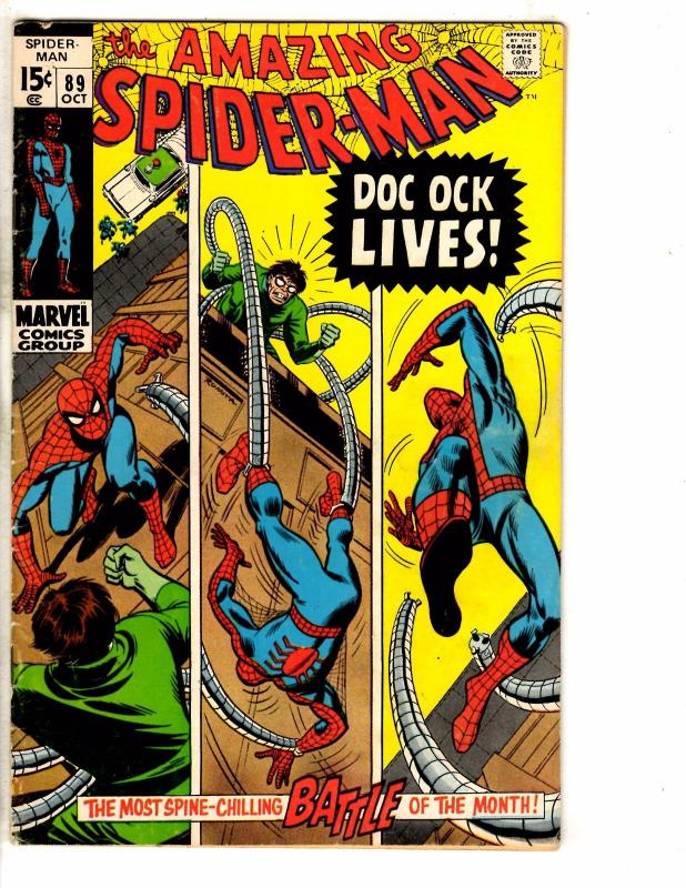 Amazing Spider-Man # 89 VG/FN Marvel Comic Book Silver Age Stan Lee Ditko J267