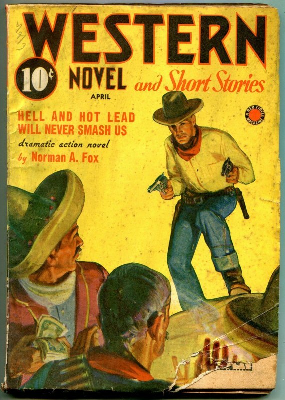 Western Novel And Short Stories Pulp April 1942- Norman Fox G/VG