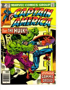 6 Captain America Marvel Comic Books # 249 252 253 256 257 258 Hulk Thing BH7