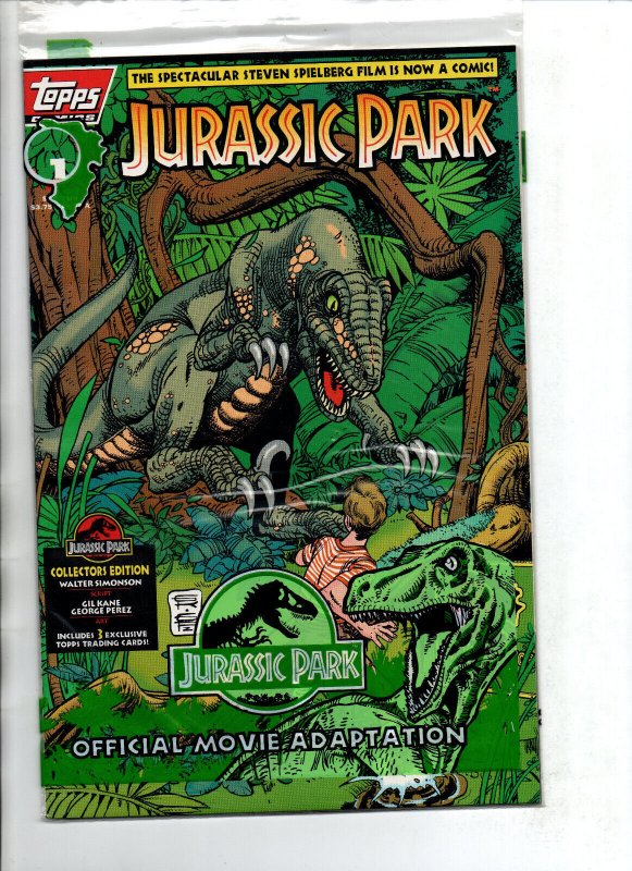 Jurassic Park #1 2 3 & 4 Official Movie Complete Set SEALED w/Cards - 1993 - NM