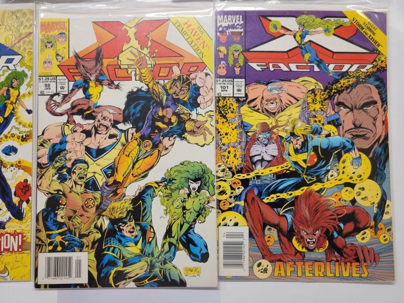 5 X-Factor Marvel Comic Books #71 79 96 98 101 18 TJ7