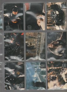 1992 BATMAN RETURNS Trading Card Chase (2 SETS) A-J 20pc 9.5 Michael Keaton