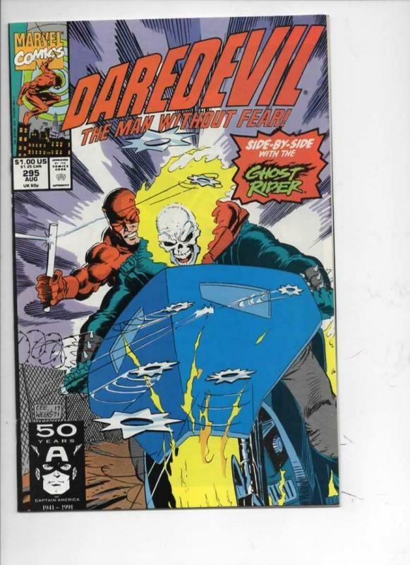 DAREDEVIL #295 NM  Ghost Rider, Man without Fear, 1964 1991,more Marvel in store