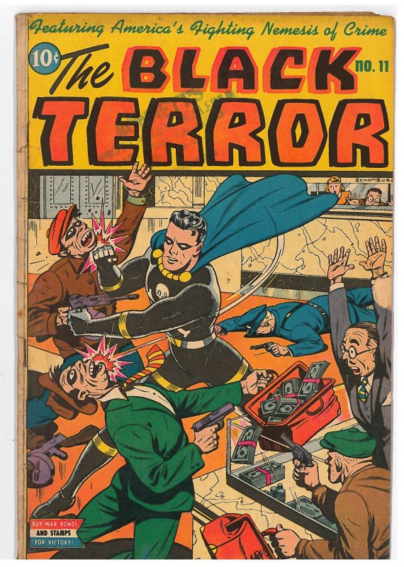 Black Terror (1942 Better Comics) #11 VG