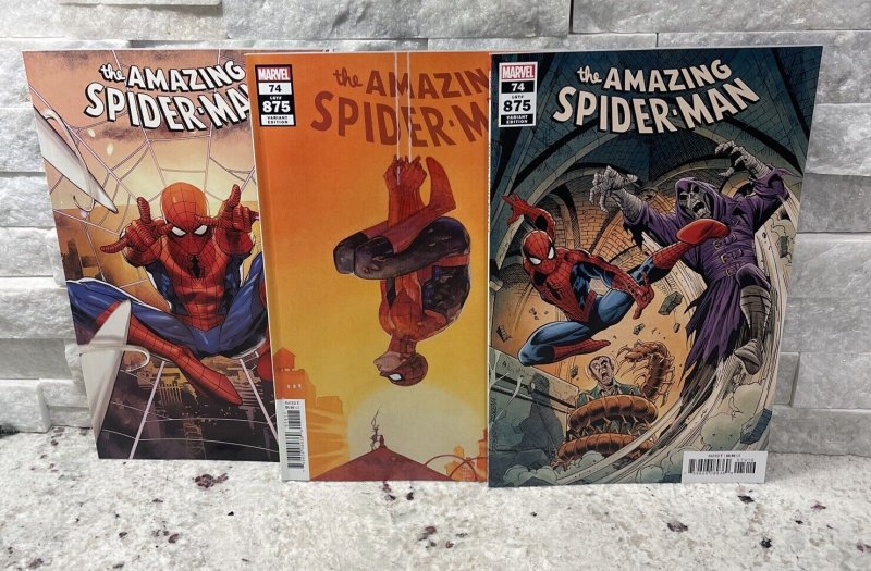 Amazing Spider-Man #74 Maleev, Yu, & Trendz Variant Cover Set (3) Marvel Comics