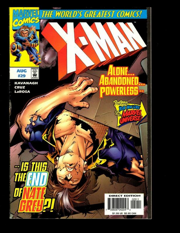 Lot Of 12 X-Man Marvel Comics # 25 26 27 28 29 30 31 32 33 34 35 36 X-Men EK10