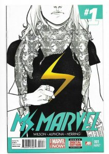 Ms Marvel #1 VF/NM Rare 7th Print Variant Cover Kamala Khan Series 2015