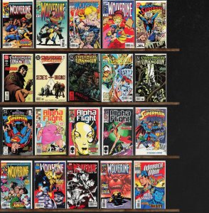 Huge Lot 130+ Comics with Adventures Of Superman, Wolverine & More!