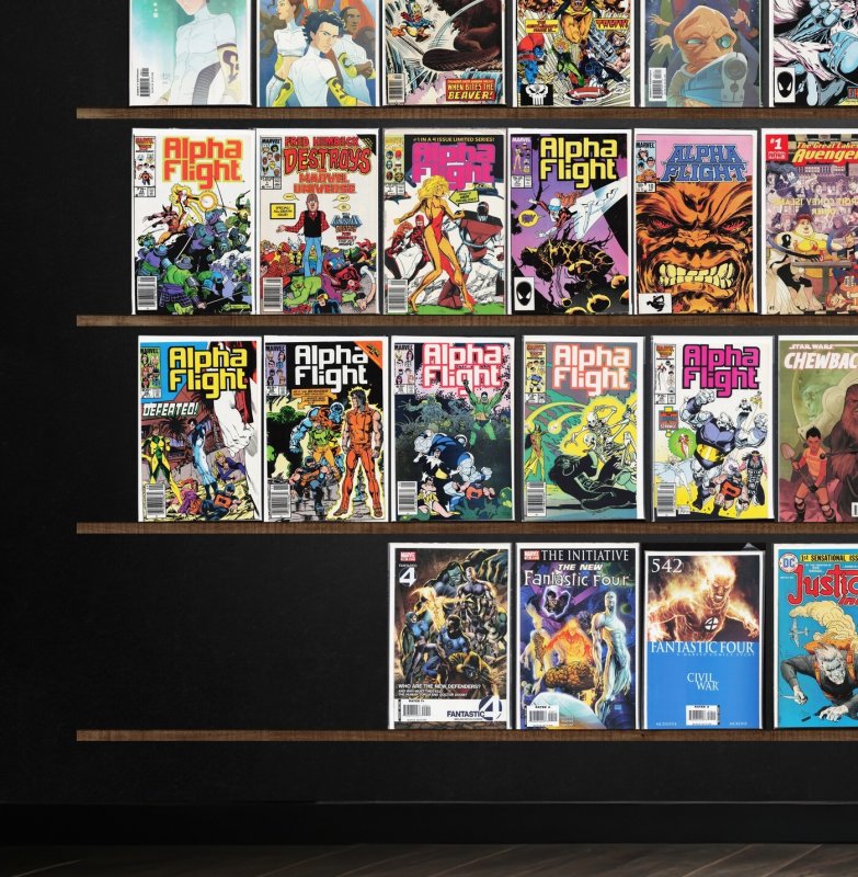 Huge Lot 150+ Comics with Alpha Flight, Fantastic Four, Fallen Angels & More!