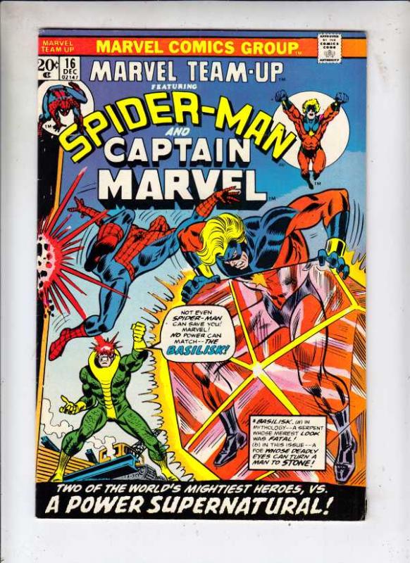 Marvel Team-Up #16 (Dec-73) VF+ High-Grade Spider-Man