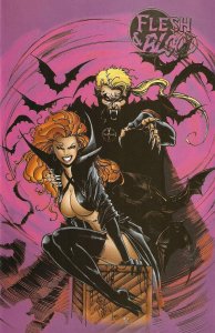 Flesh And Blood #1A VF ; Brainstorm | Jim Balent Gold Foil Variant