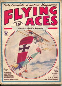 Flying Aces 12/1933-2nd issue format change-Philp Strange-hero pulp-VG