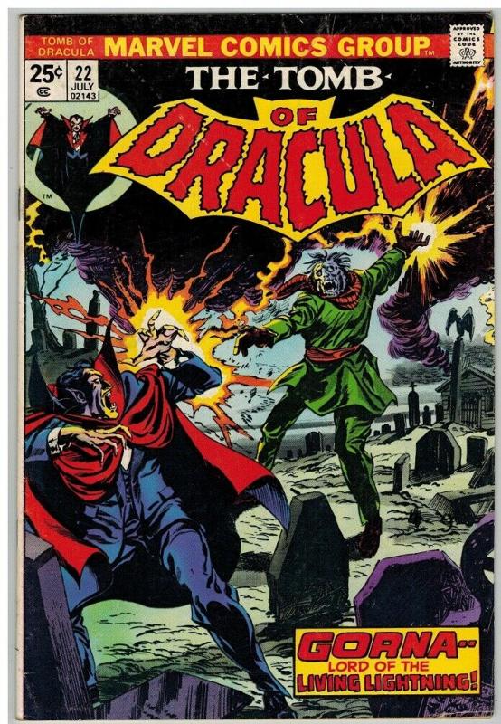 TOMB OF DRACULA 22 VG+ July 1974 COMICS BOOK