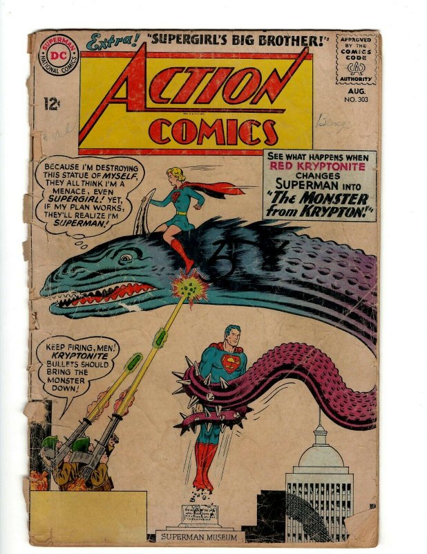 Action Comics # 303 GD DC Comic Book Superman Batman Green Lantern Flash KD1
