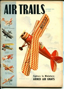 AIR TRAILS 11/1950-PULP-CALHOUN SMITH-FAMOUS BI-PLANES-AVIATION PIX-fn minus