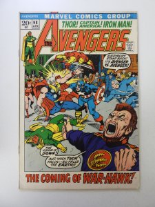The Avengers #98 (1972) FN condition