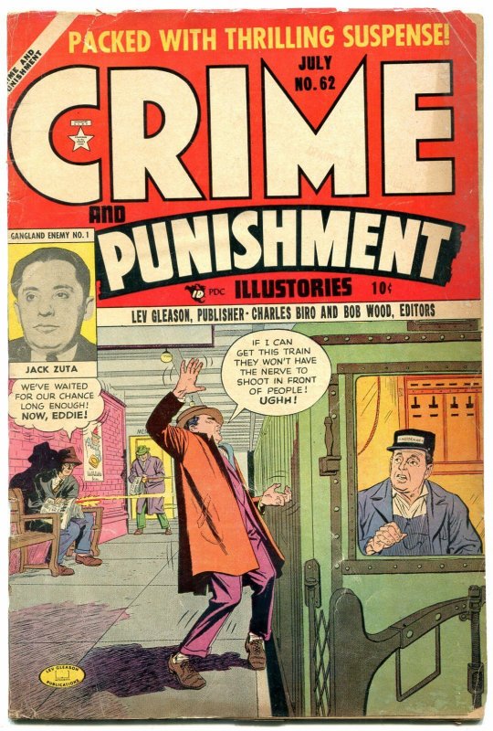 Crimes and Punishment #62 1952- Golden Age- Jack Zuta VG