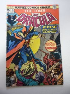 Tomb of Dracula #28 (1975) VG+ Condition sticker residue fc