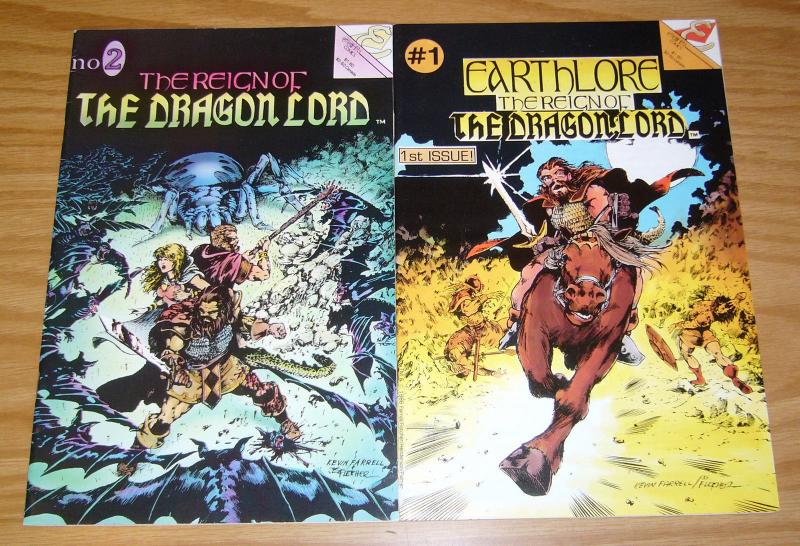 Earthlore: the Reign of the Dragon Lord #1-2 VF complete series - eternity set