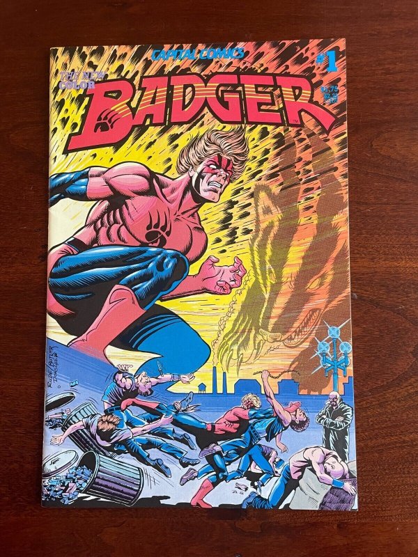 Badger # 1 NM Capital Comics Comic Book New Color Butler Rude Cover Art J999 