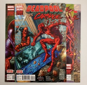 Deadpool Vs Carnage #1-4 Set (Marvel 2014) 1 2 3 4 Cullen Bunn (9.0+) 