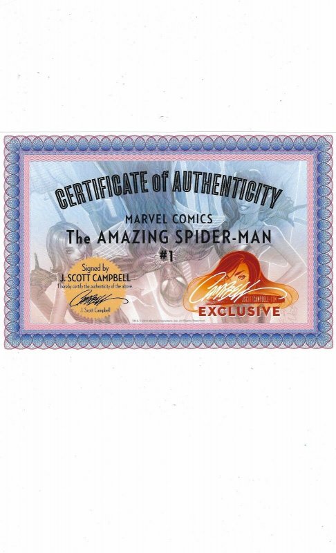 Amazing Spider-man Vol # 4 Issue # 1 CGC 9.4 J Scott Campbell Sketch Edition