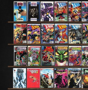 Huge Lot 140+ Comics with X-Man, Aquaman, Batman & More!