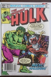 Incredible Hulk 271 1st comic book appearance of Rocket Raccoon see description