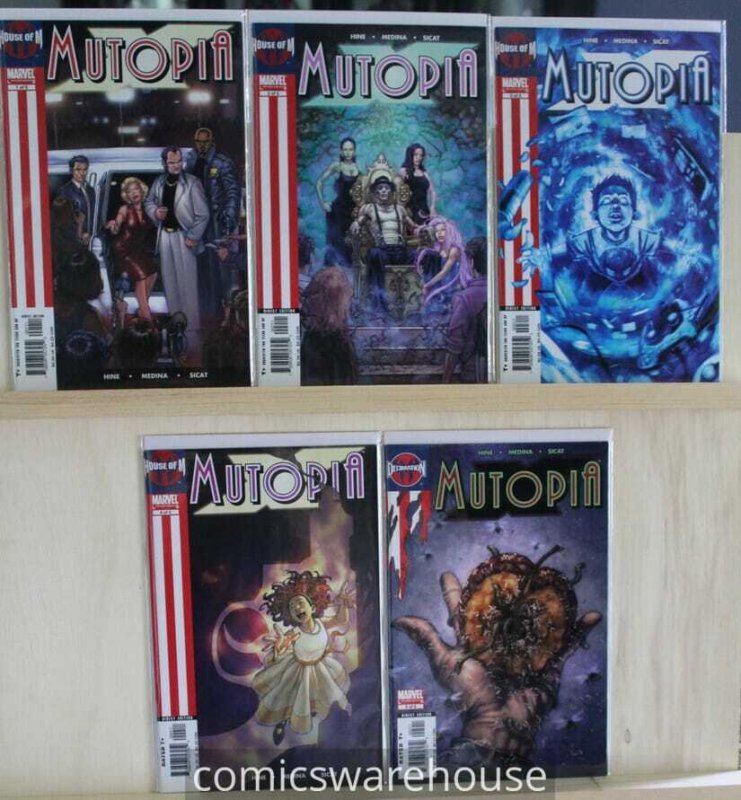 Mutopia (Marvel) House of M 5 Issue Limited Series Set NM