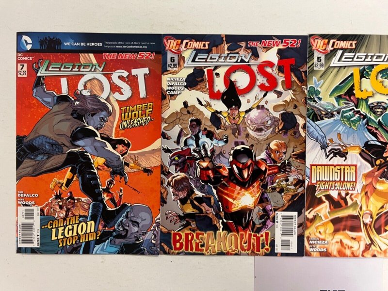4 Legion Lost DC Comic Books # 3 5 6 7 Superman Wonder Woman Batman 57 JS44