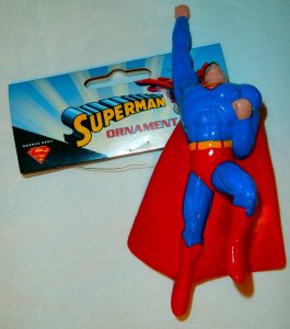 Kurt S. Adler Santa's World: BATMAN & SUPERMAN Christmas Ornaments (set of 2)