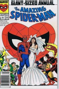 Amazing Spiderman Annual #21 ORIGINAL Vintage 1987 Marvel Comics Wedding