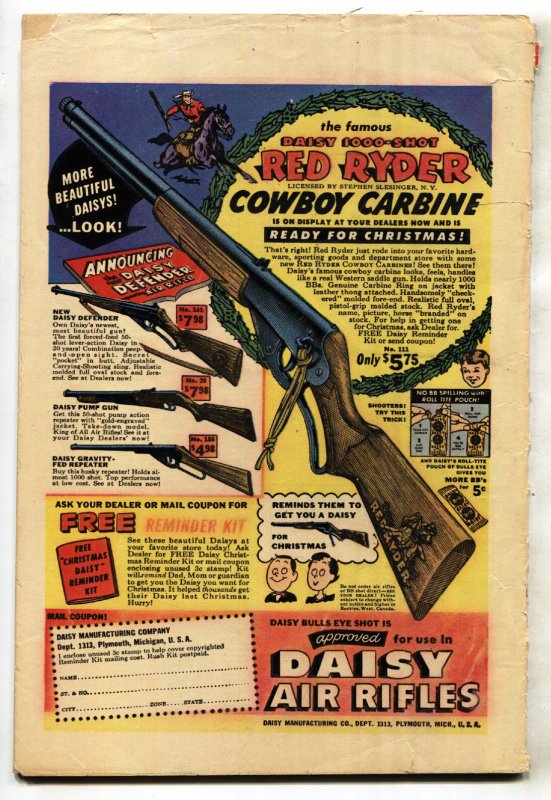 Dick Tracy #59 1953- bloody dog attack cover comic book