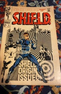 Nick Fury, Agent of SHIELD #4 (1968)Steranko shield origin