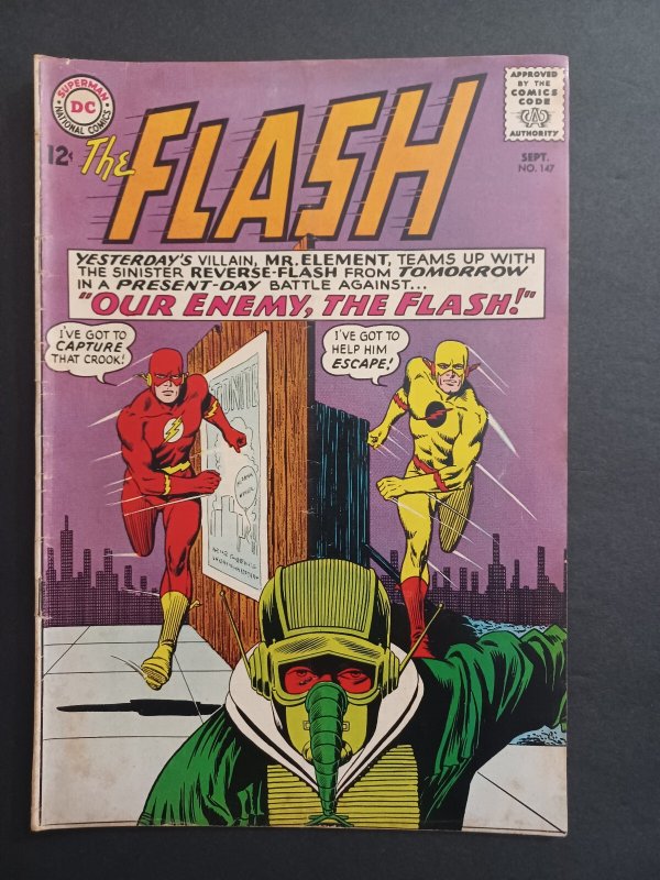 The Flash #147 - 2nd appearance Reverse Flash - 1964 - VG