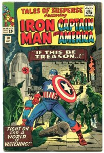 TALES OF SUSPENSE #70 1965-IRON MAN-CAPT AMERICA-NAZI FN