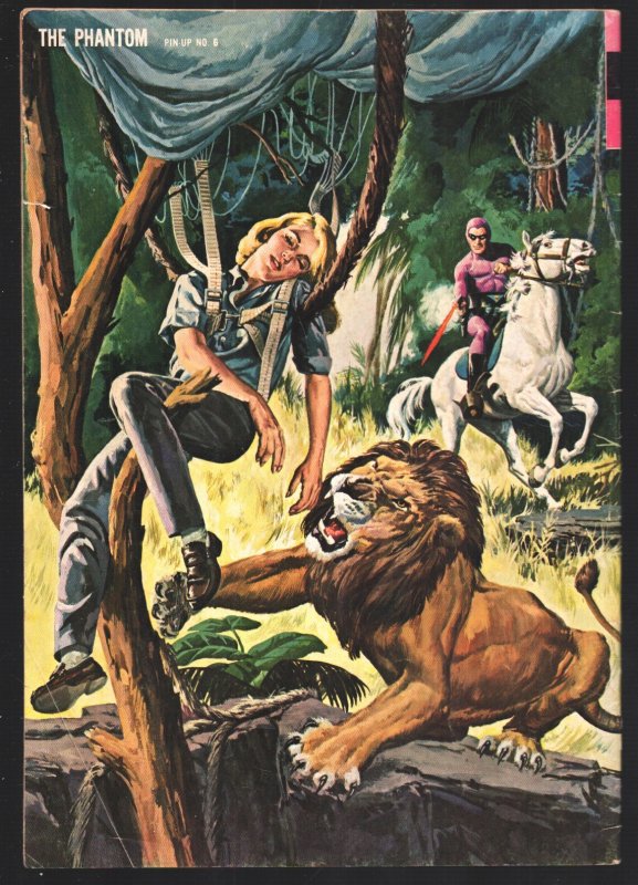 Phantom #6 1964-Parachute accident cover-Jungle terror issue-Phantom's Boyhood
